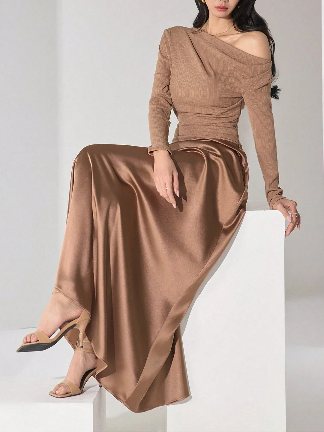 Rochie maxi Shein, maro