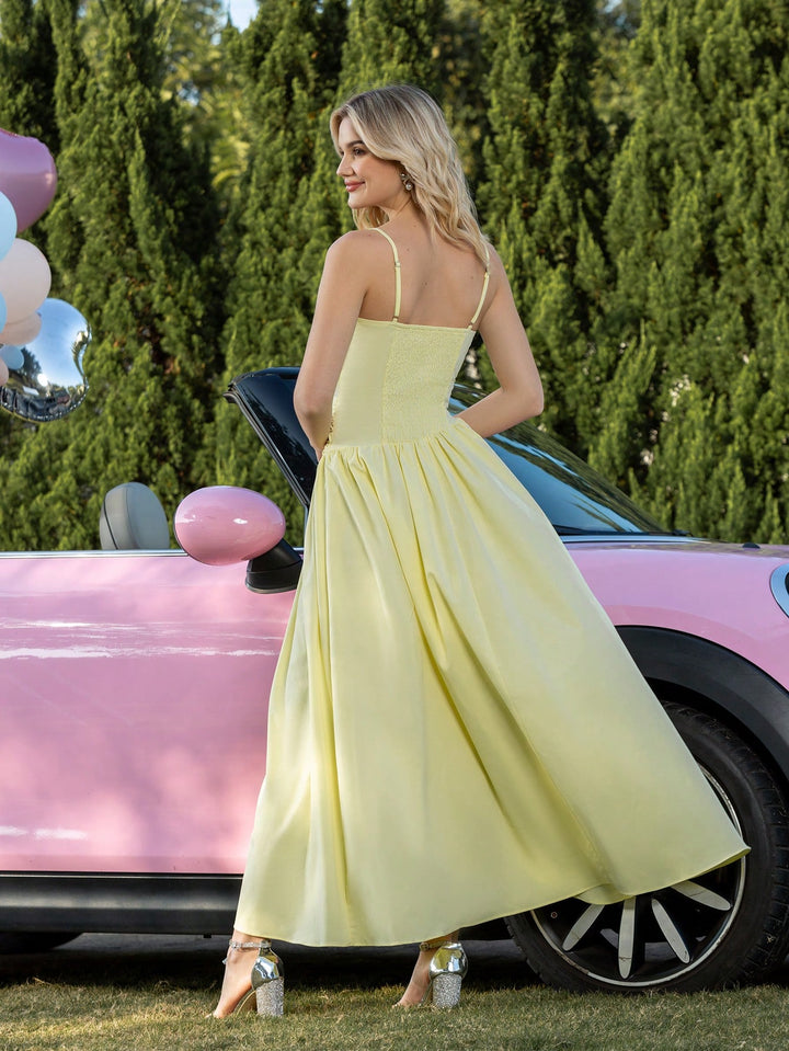 Rochie maxi SHEIN, galben