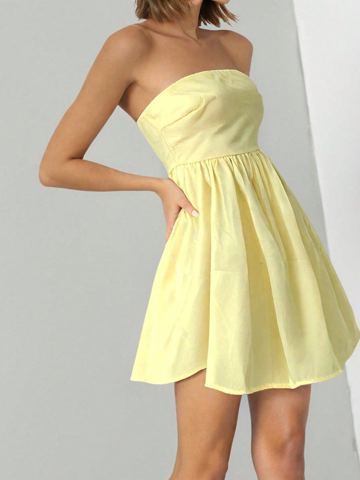 Rochie scurtă SHEIN, galben