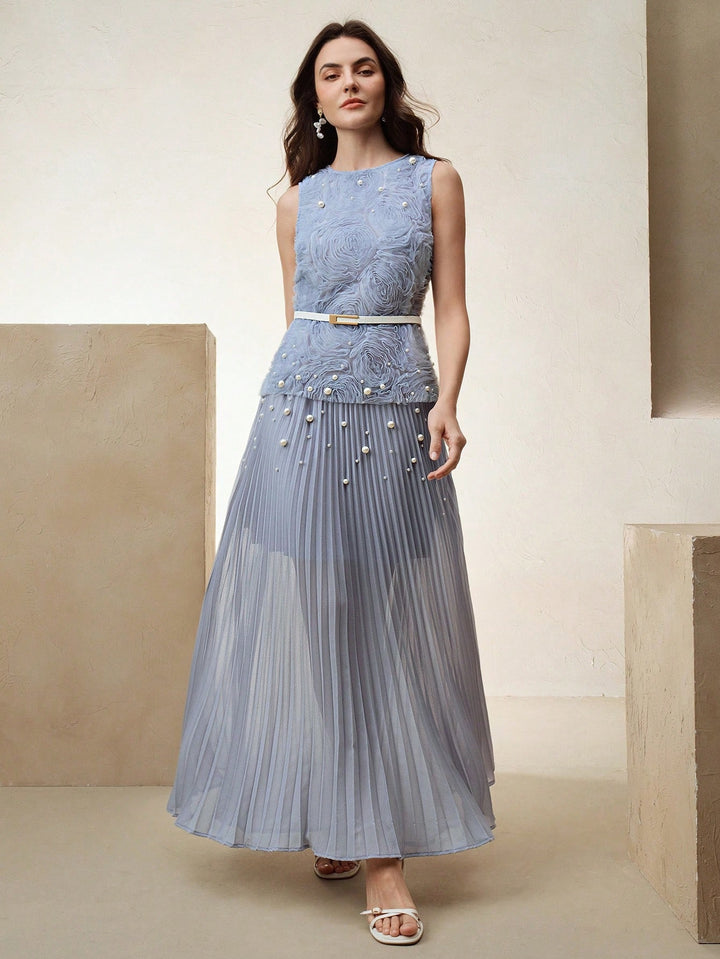 SHEIN maxi ruha, kék