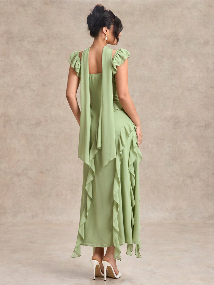 Rochie maxi SHEIN, verde