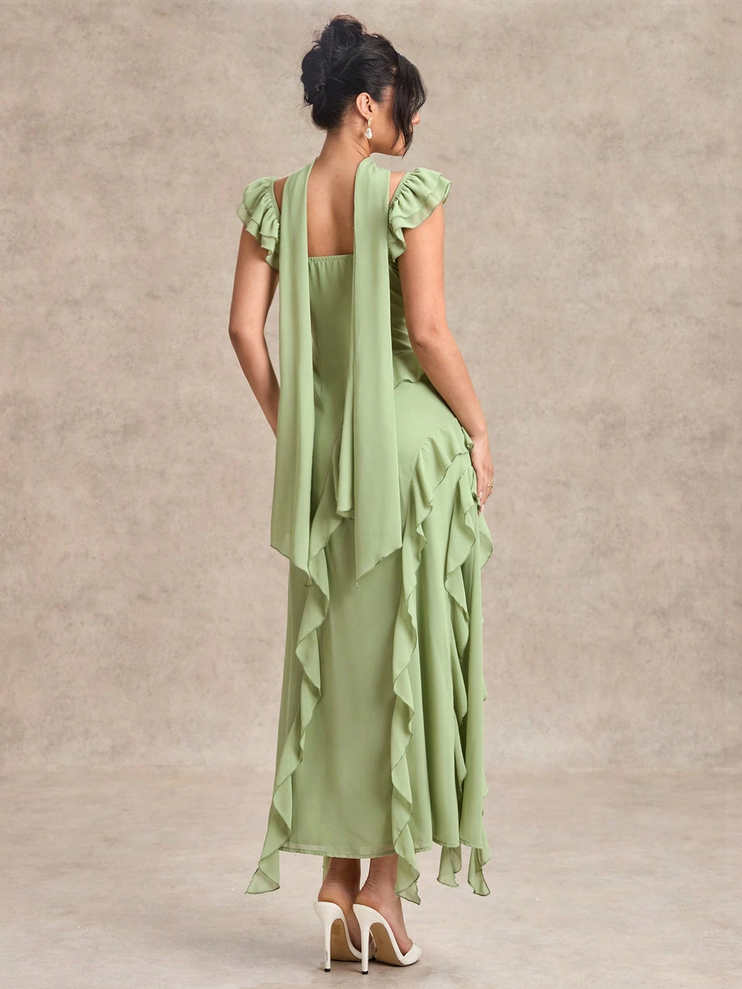 Rochie maxi SHEIN, verde