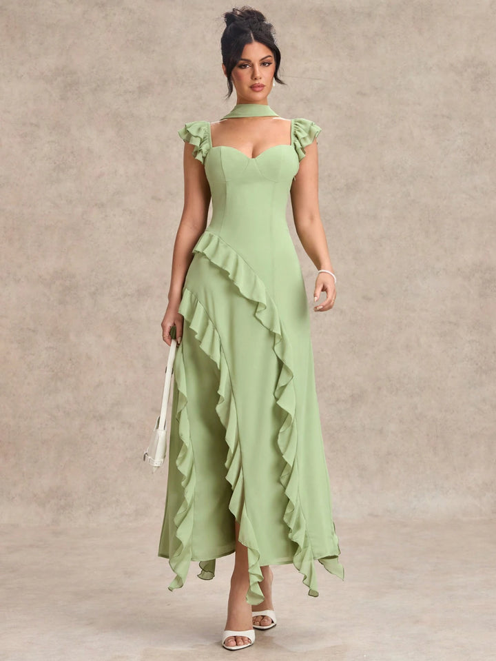 Rochie maxi SHEIN, verde