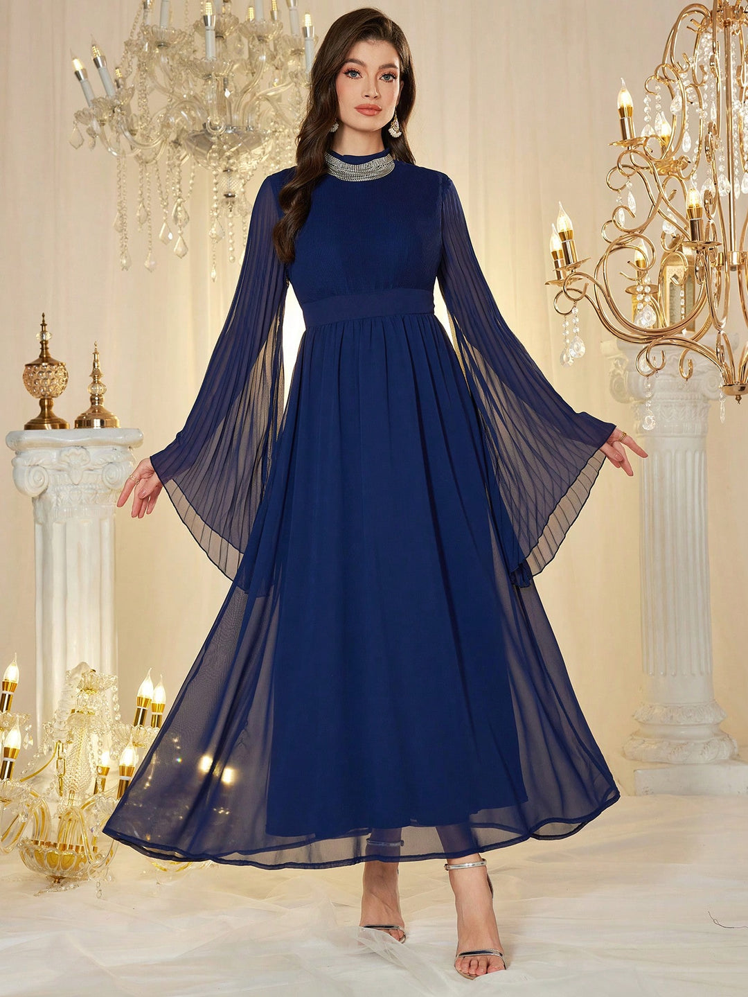 Rochie maxi SHEIN, albastru