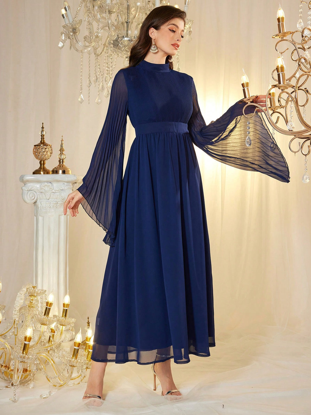 Rochie maxi SHEIN, albastru