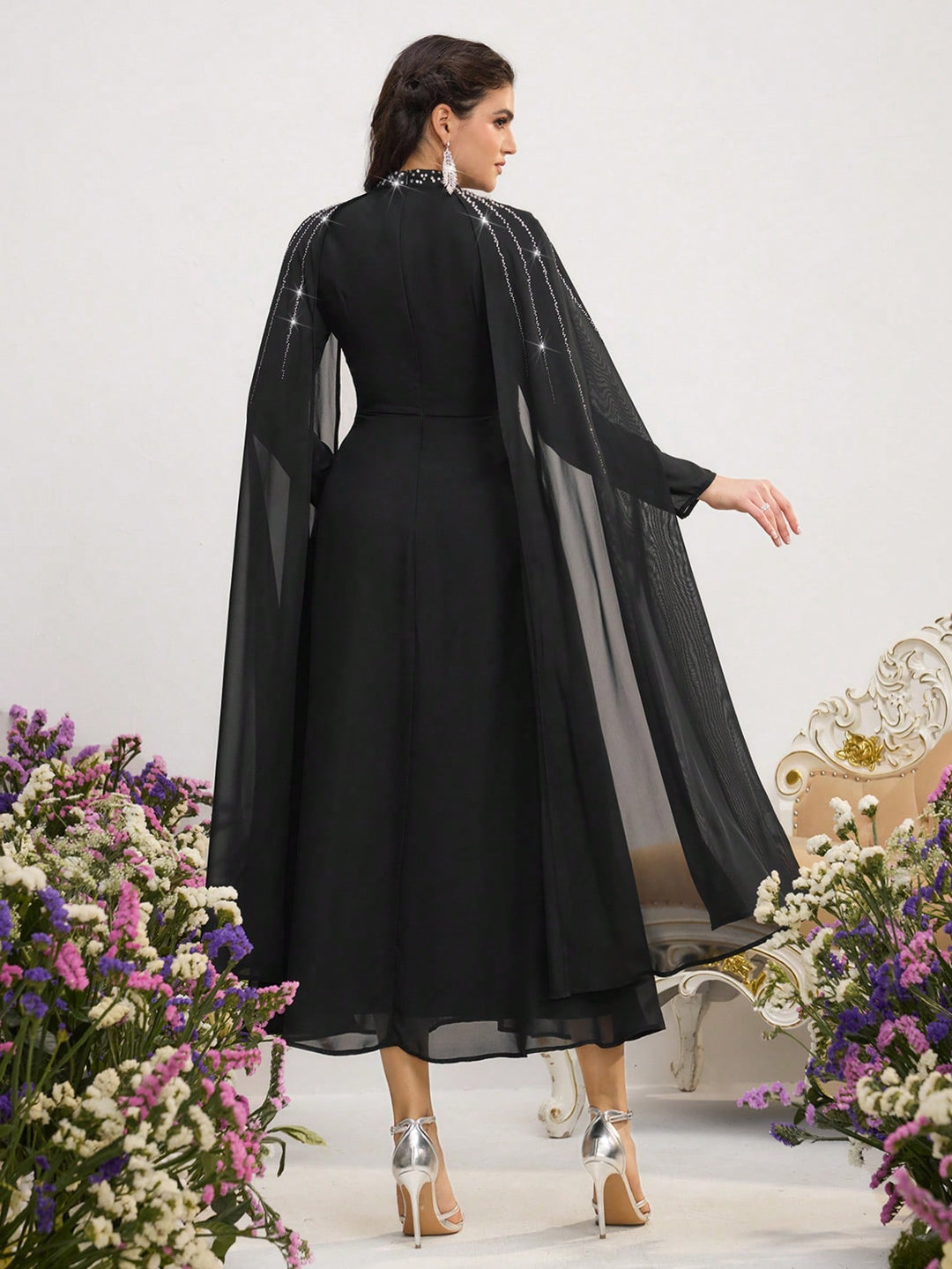 Rochie maxi SHEIN, negru