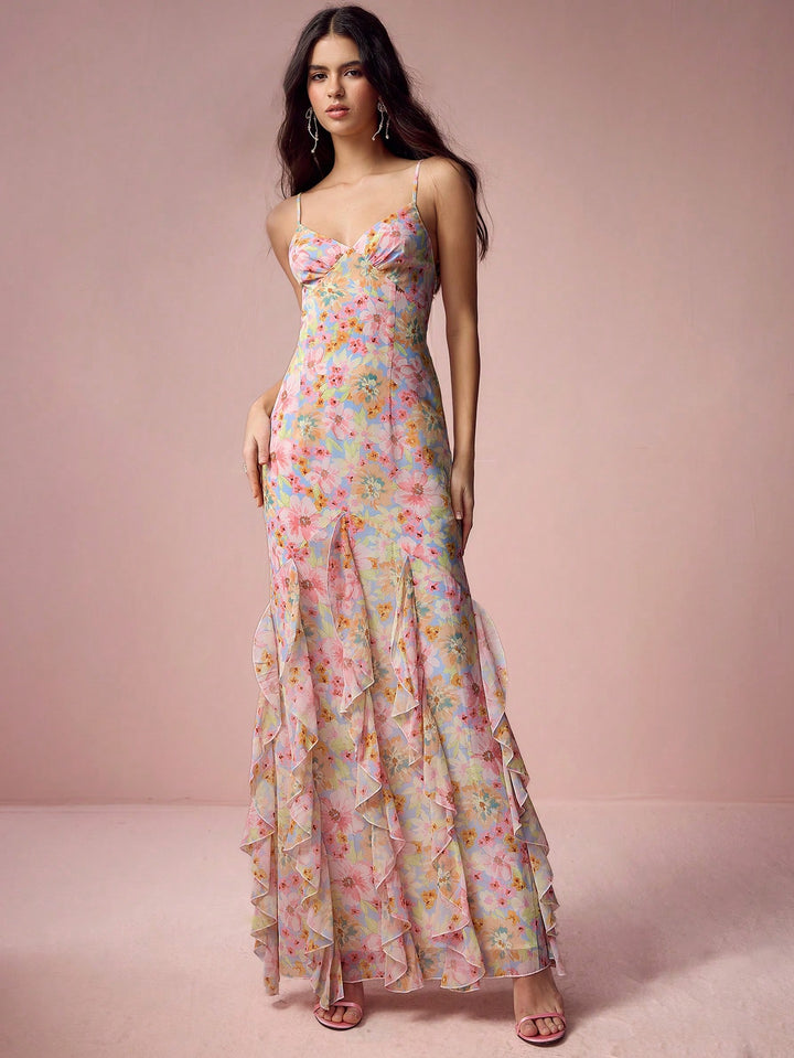 Rochie maxi SHEIN, mix culori