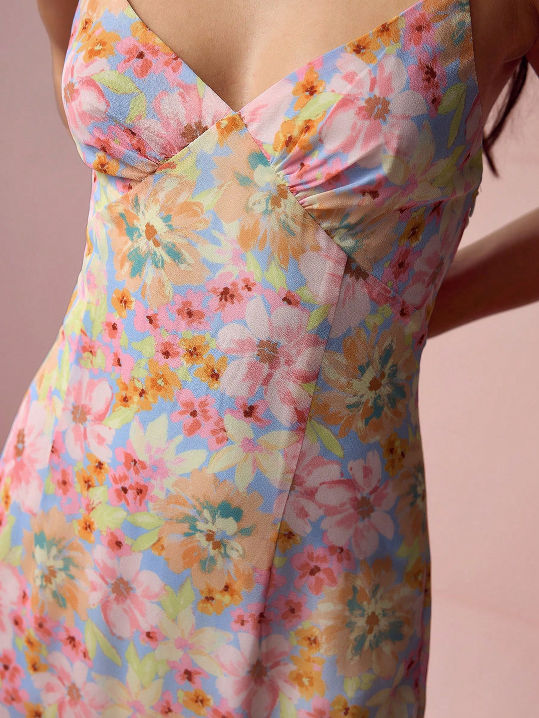 Rochie maxi SHEIN, mix culori