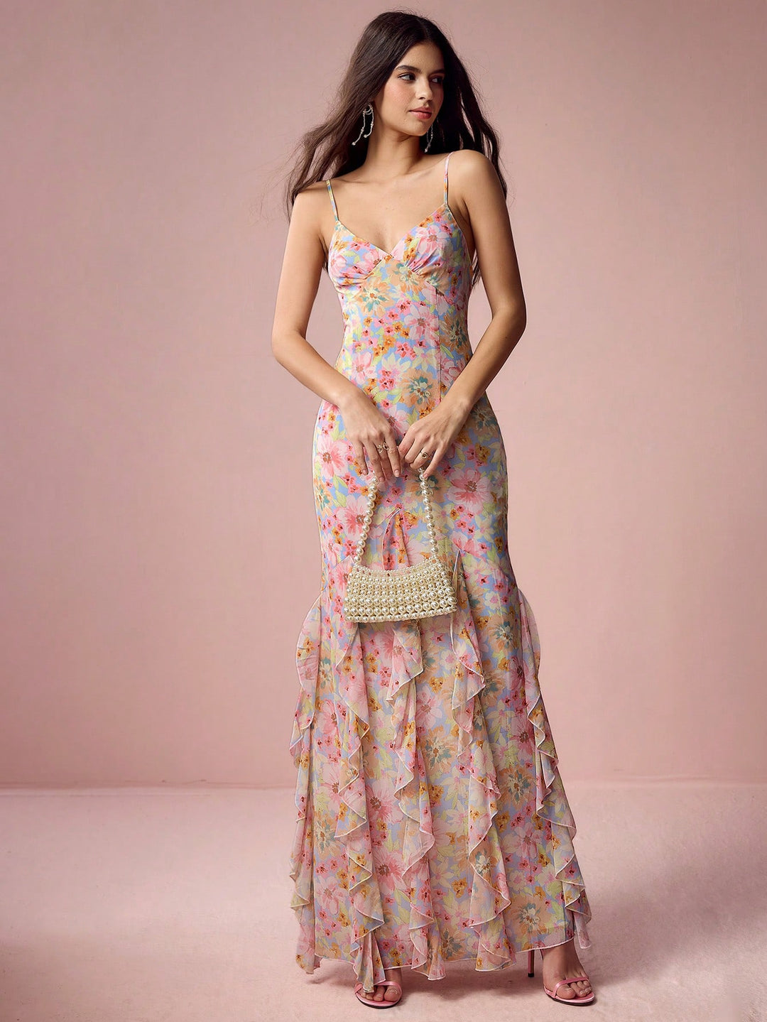 Rochie maxi SHEIN, mix culori