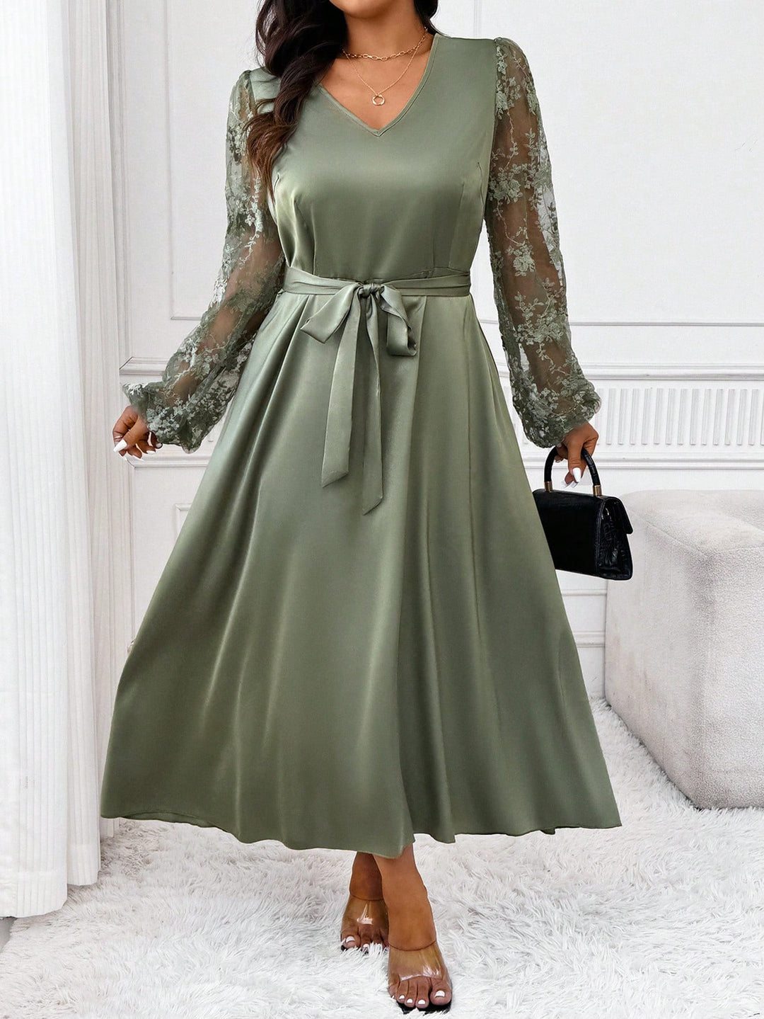 Rochie SHEIN, verde