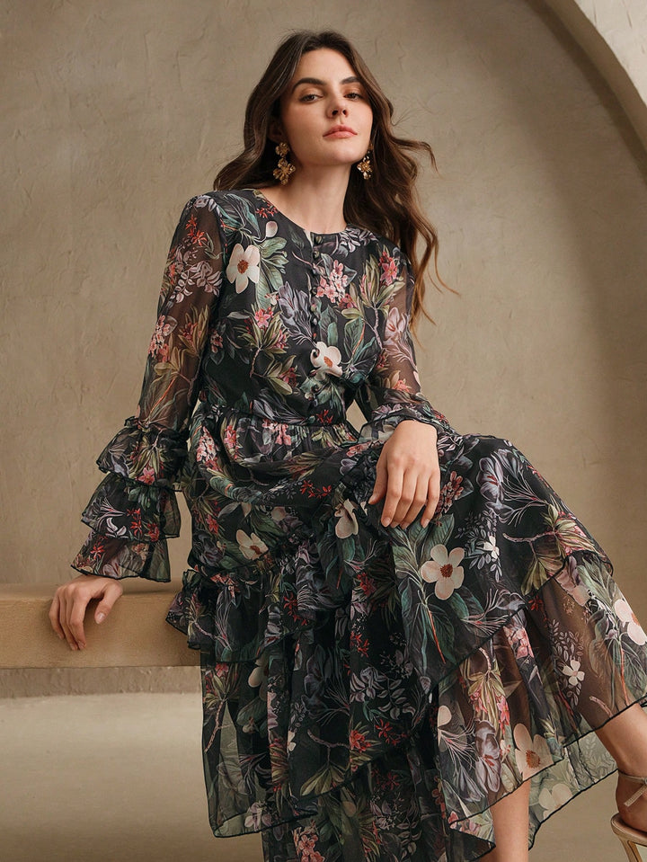 SHEIN Maxi ruha, fekete