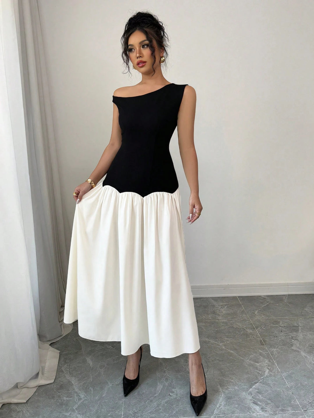 Rochie maxi SHEIN, mix culori