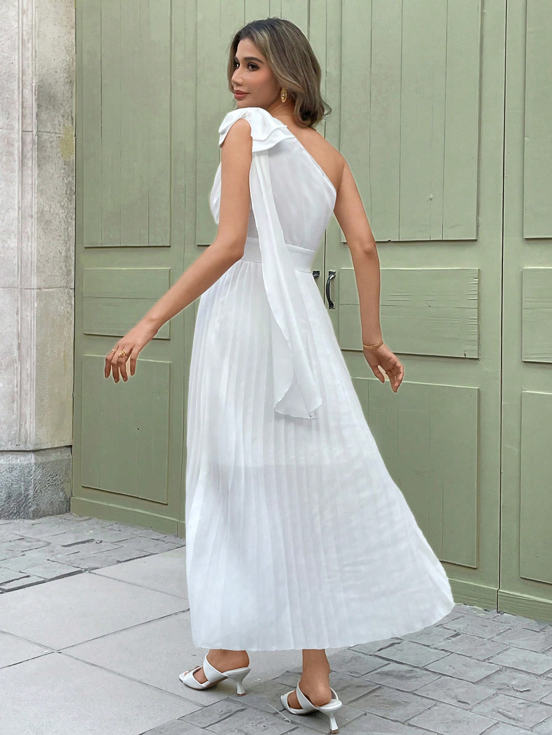 Rochie maxi SHEIN, alb