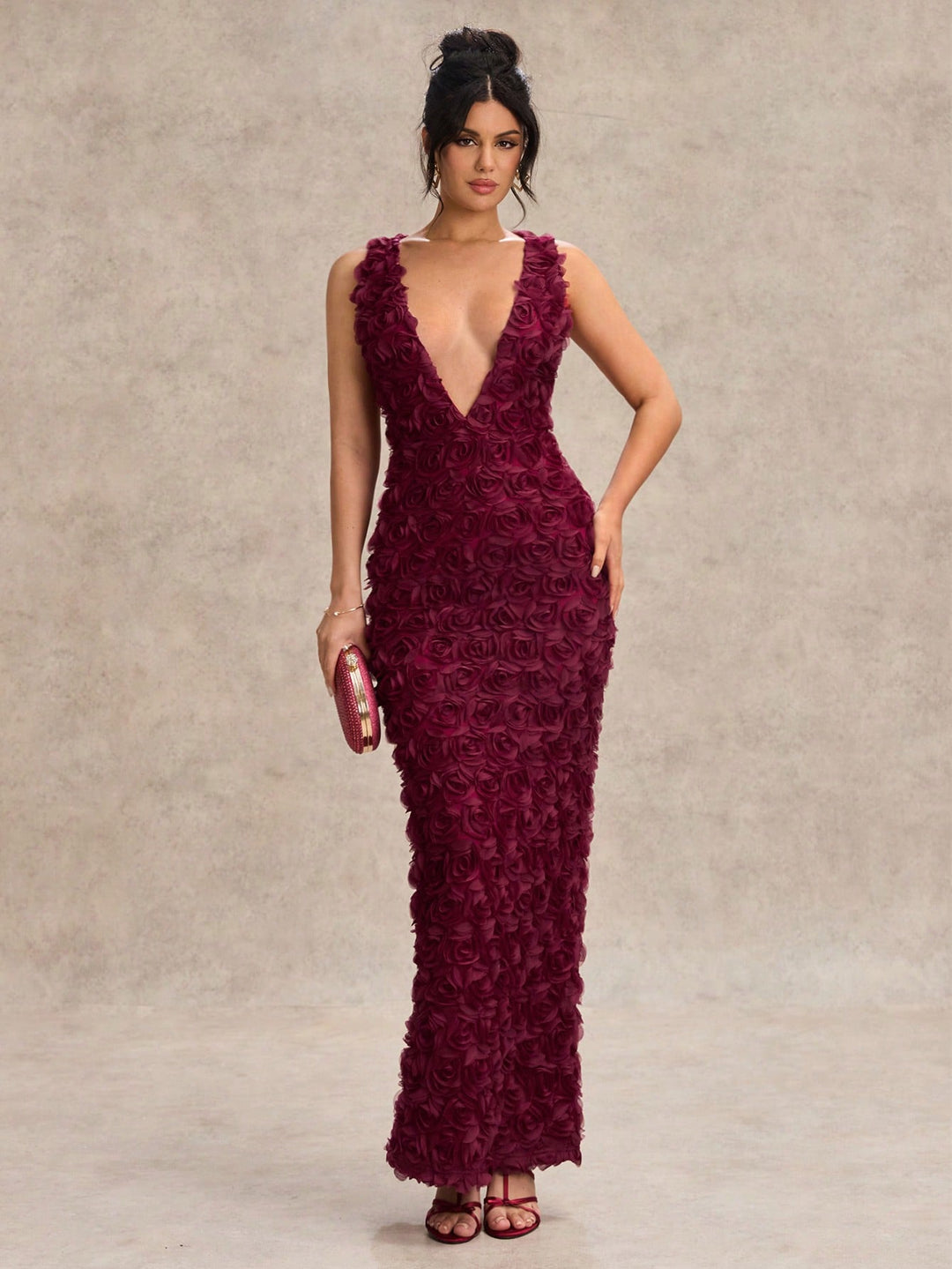 Rochie maxi SHEIN, roșu