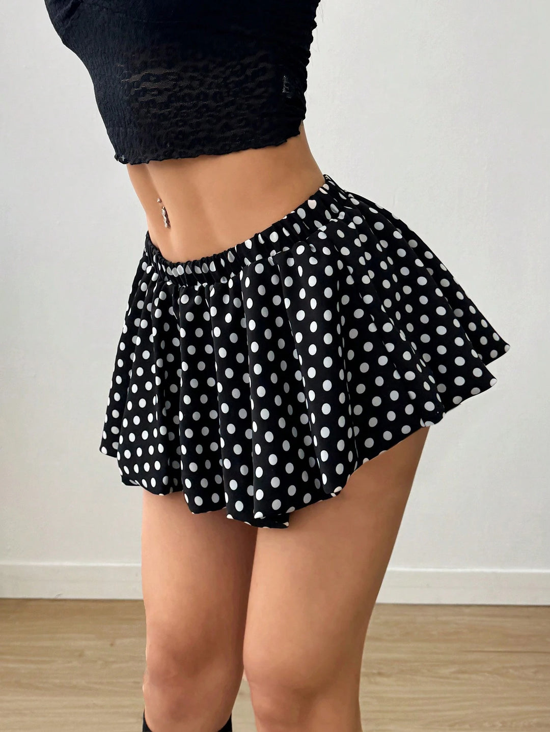 Fustă pantalon SHEIN, negru