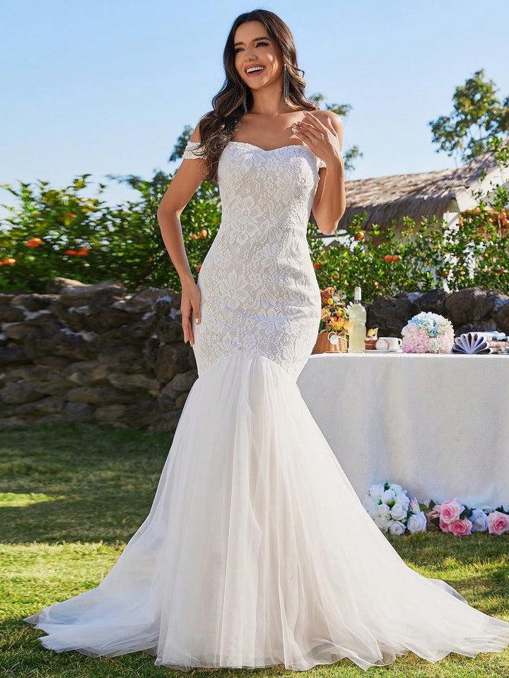 Rochie de mireasă SHEIN, alb