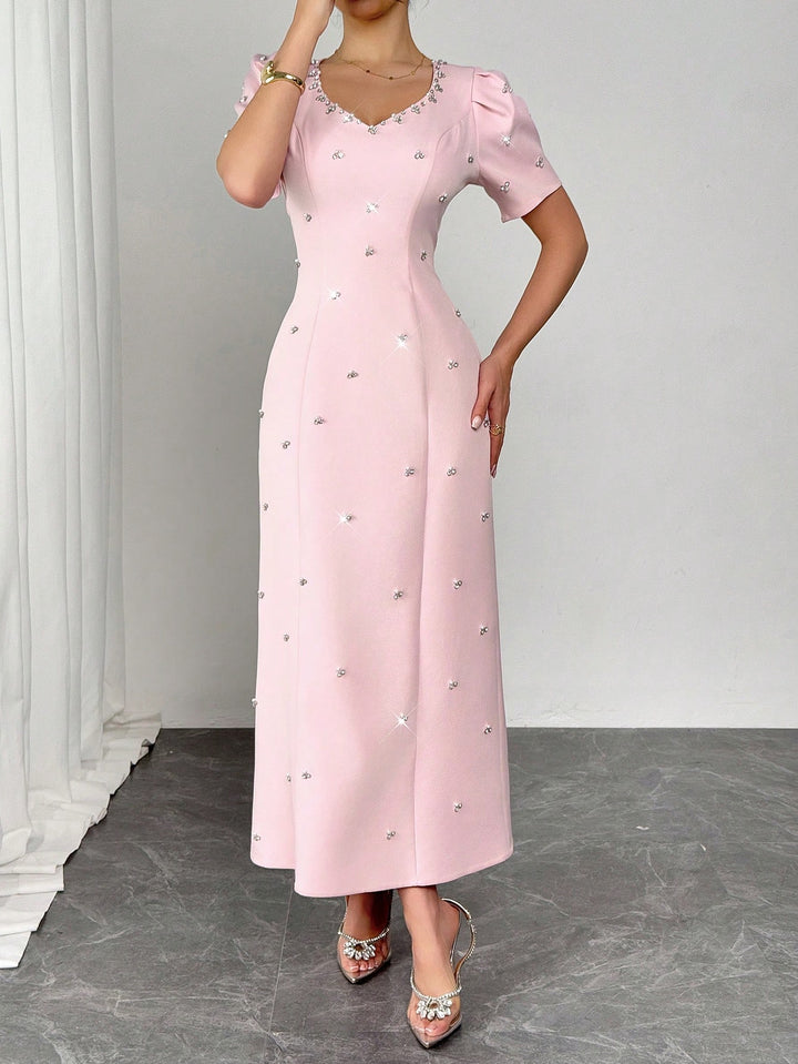 SHEIN maxi ruha, rózsaszín