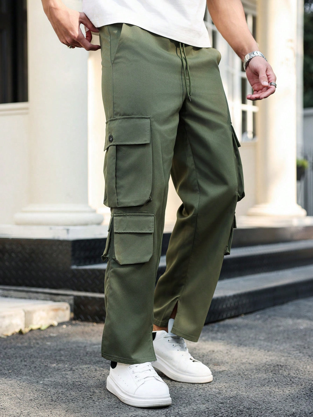 Pantaloni SHEIN, kaki