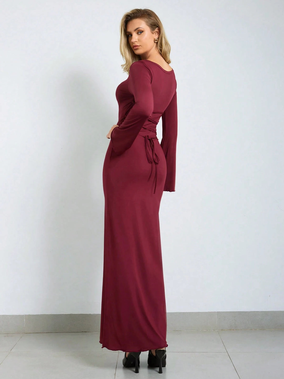 Rochie maxi SHEIN, vișiniu