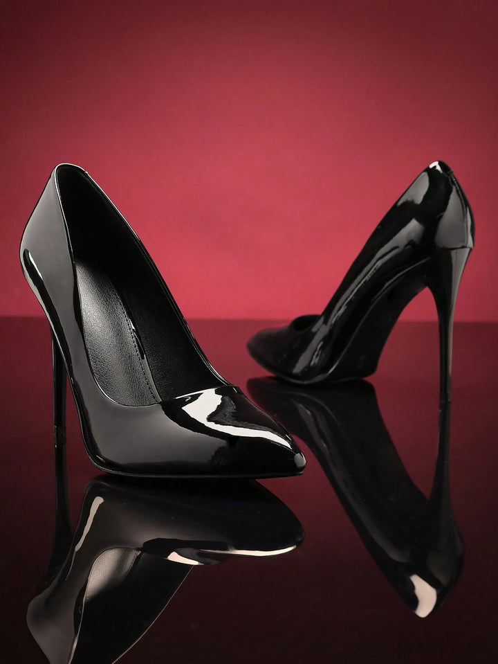 Pantofi cu toc SHEIN, negru
