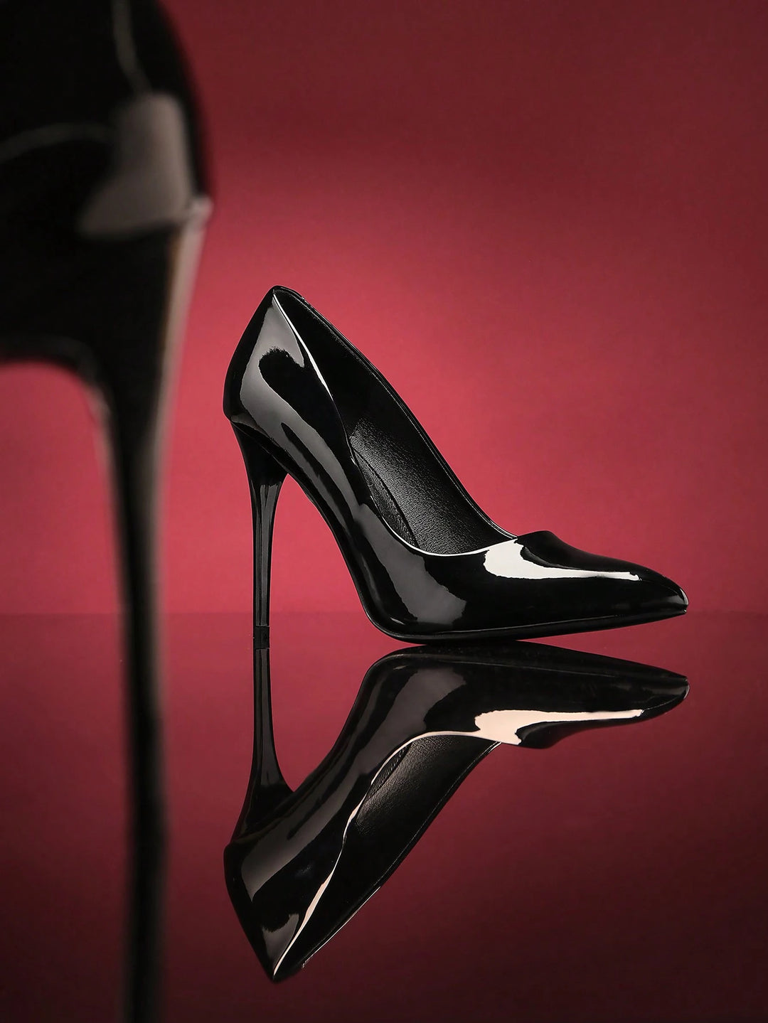 Pantofi cu toc SHEIN, negru