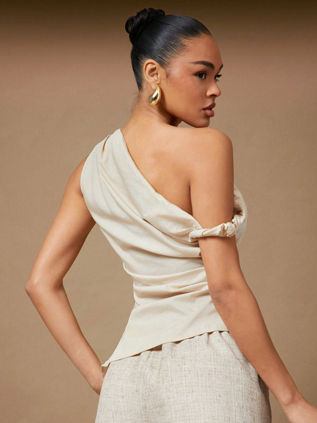 Top SHEIN, kaki