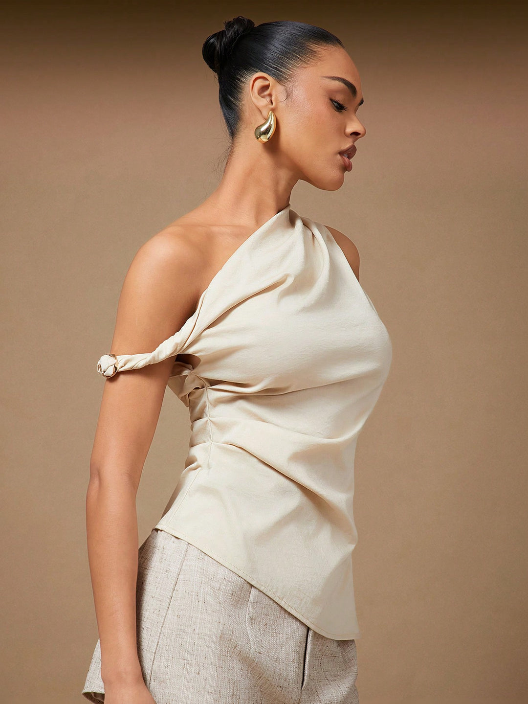 Top SHEIN, kaki