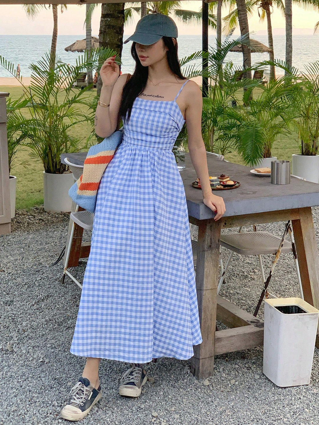 Rochie midi SHEIN, albastru