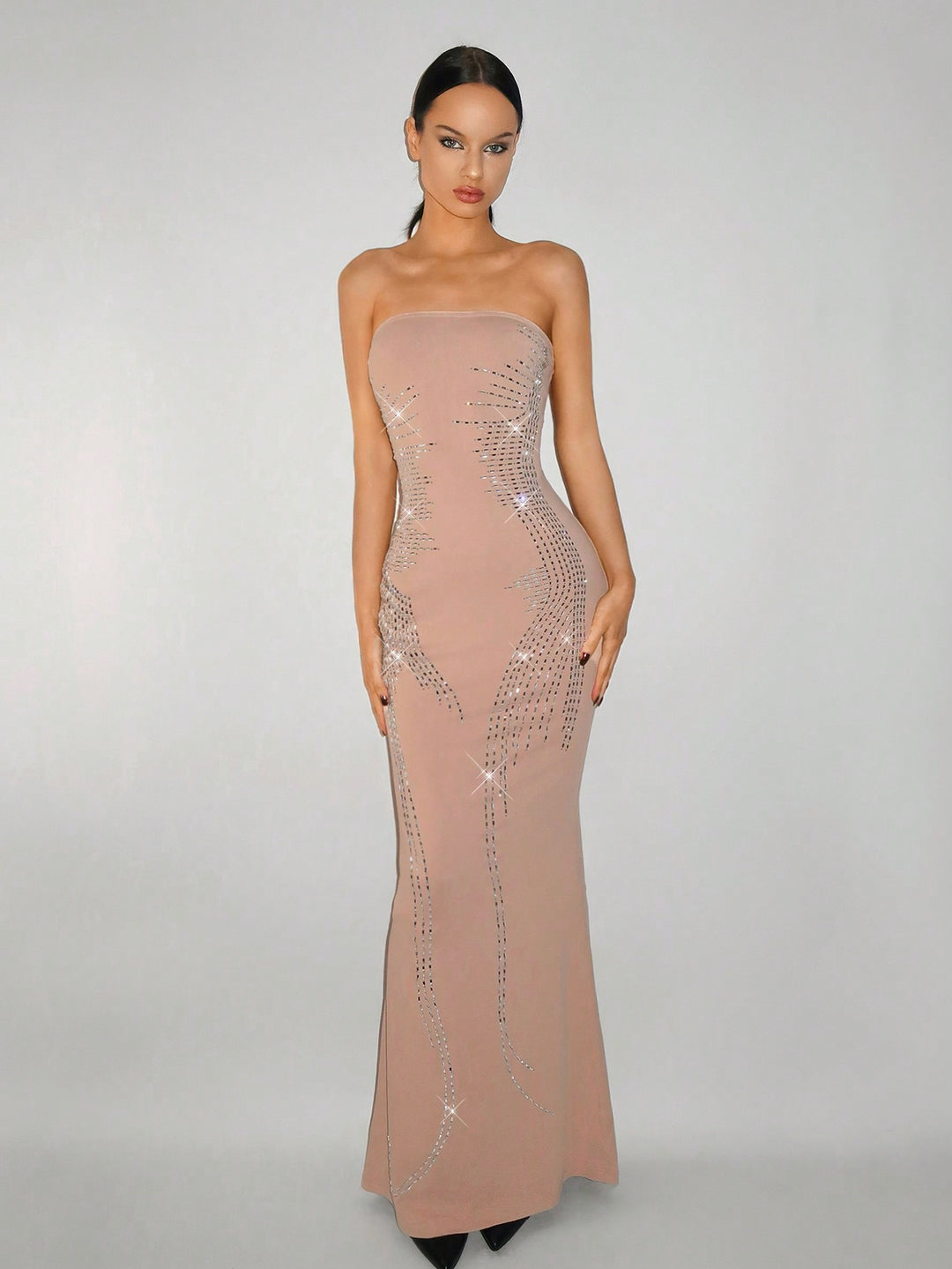 Rochie maxi SHEIN, kaki