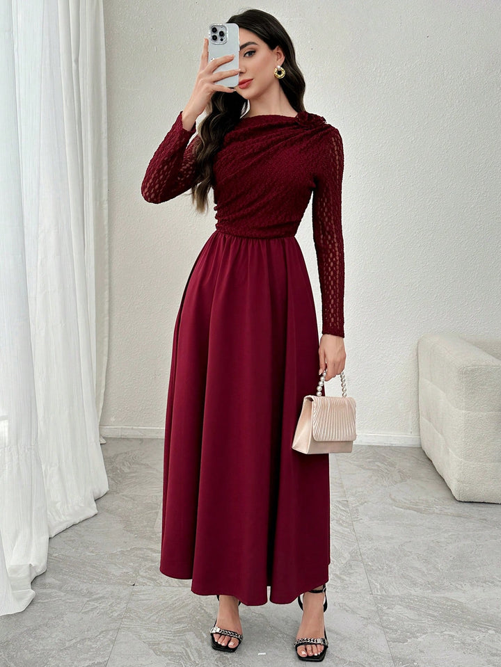 Rochie maxi SHEIN, vișiniu