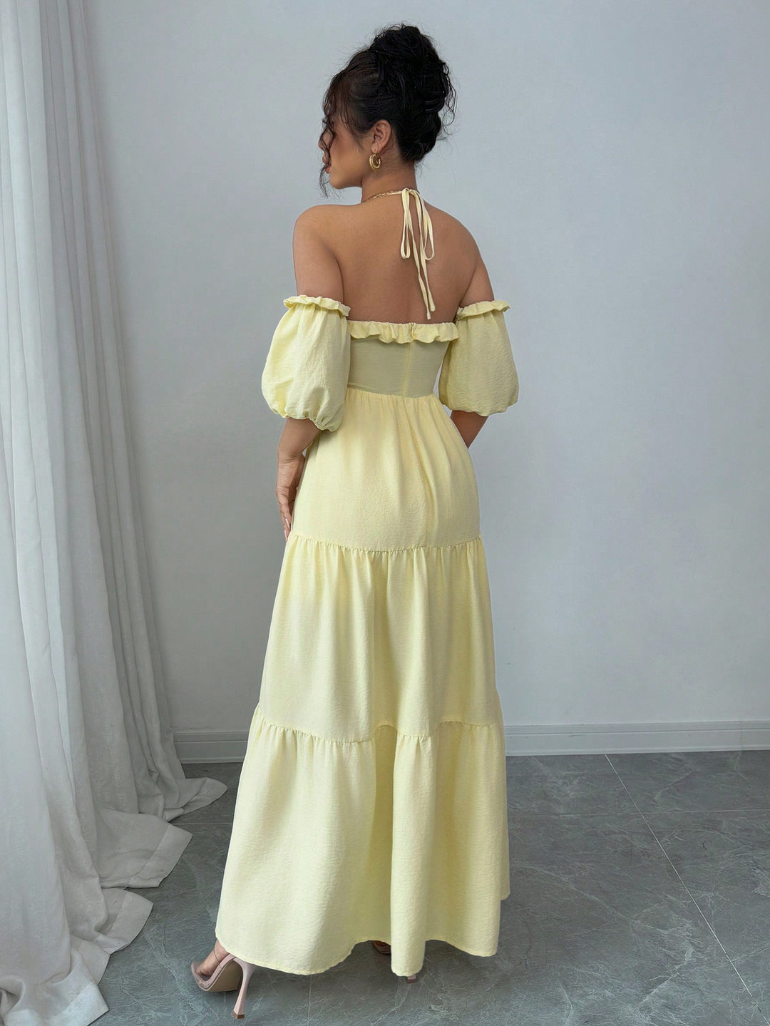 Rochie maxi SHEIN, galben