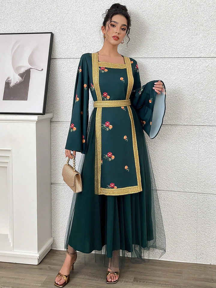 Rochie maxi SHEIN, verde