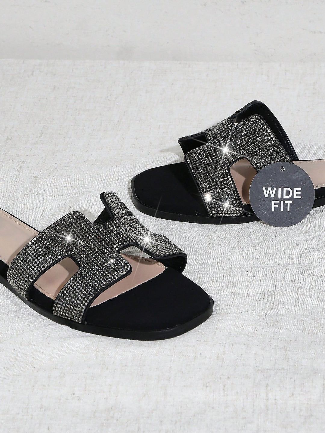 SHEIN papucs, fekete