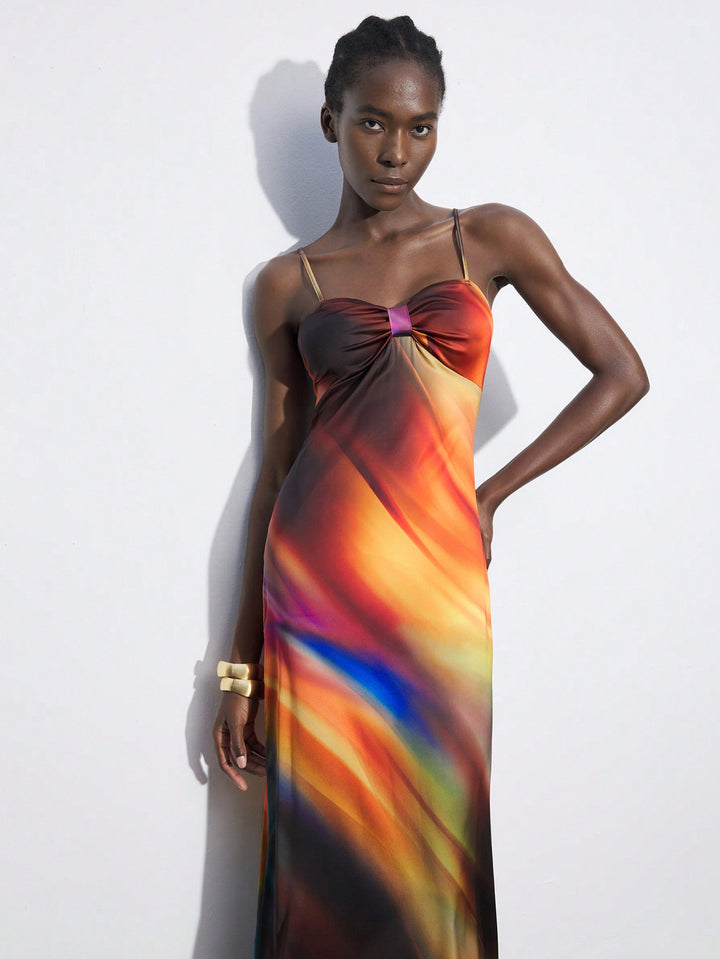 Rochie maxi SHEIN, mix culori