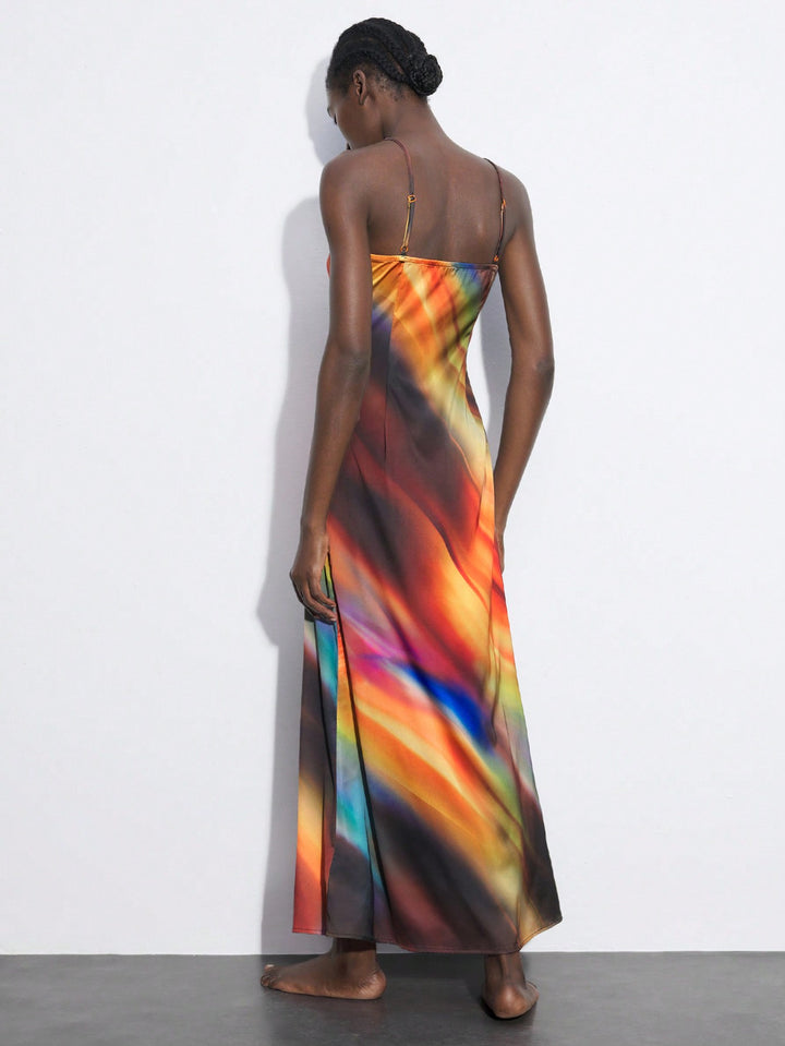 Rochie maxi SHEIN, mix culori