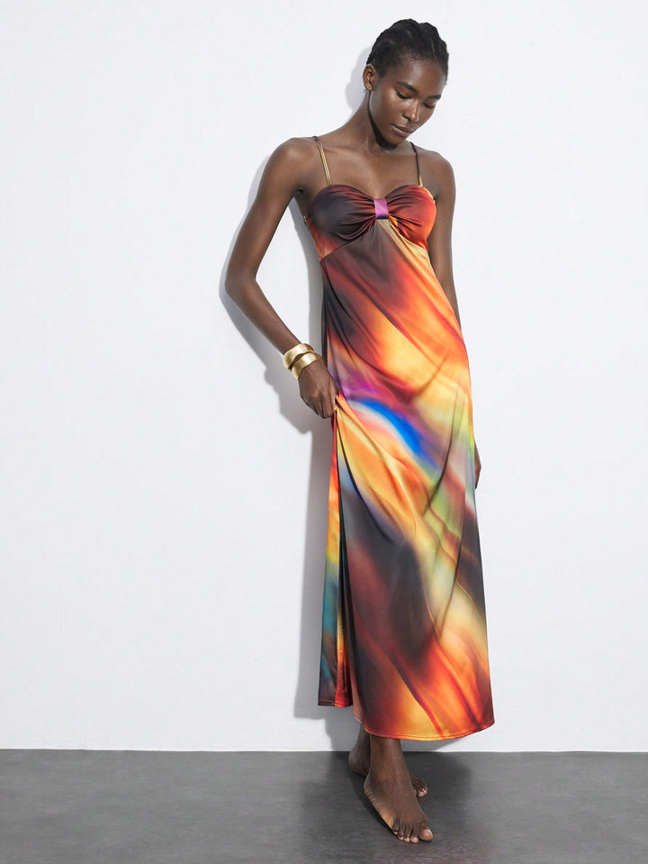 Rochie maxi SHEIN, mix culori