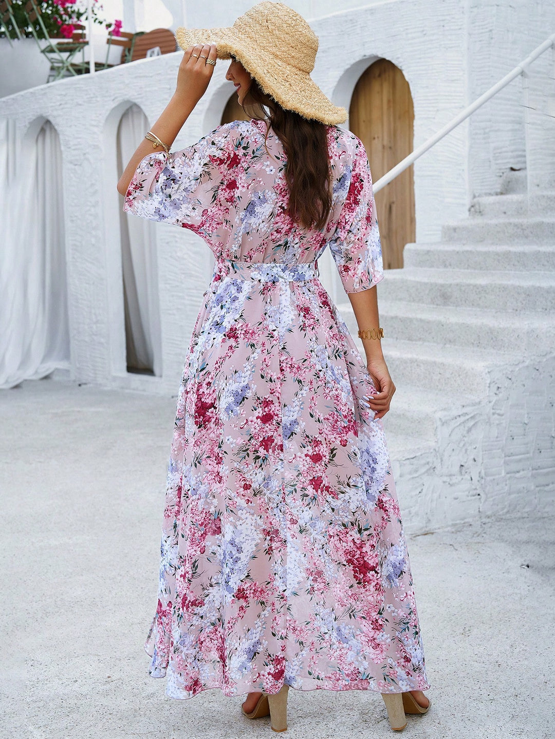 Rochie maxi SHEIN, mix culori