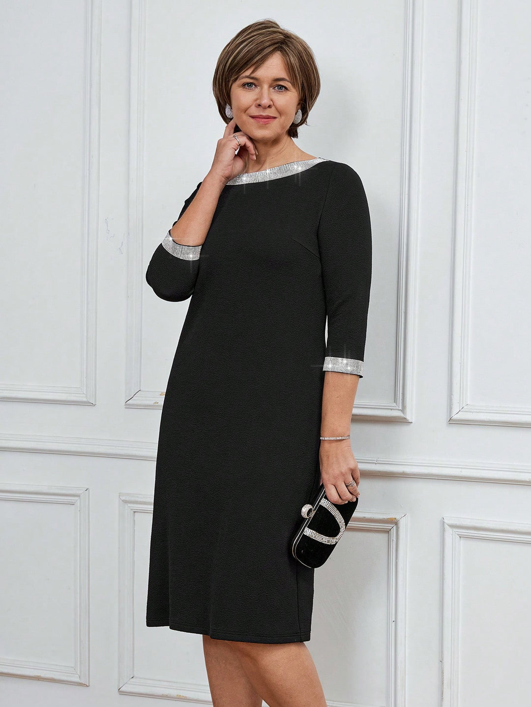 Rochie midi SHEIN, negru