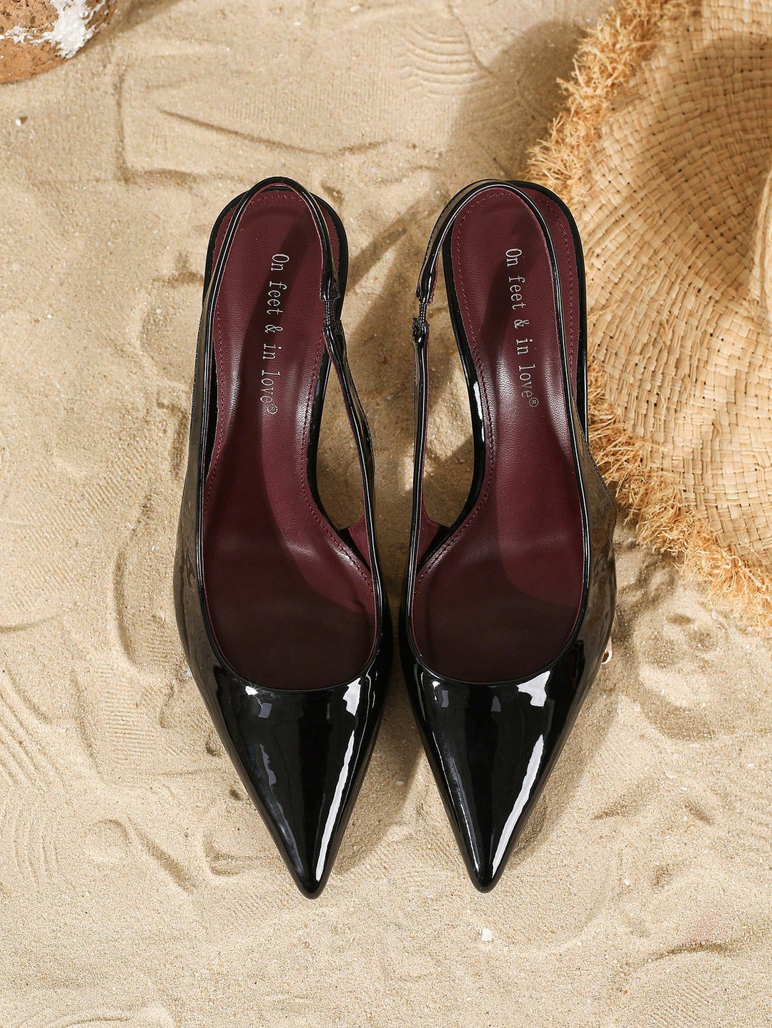 Pantofi cu toc SHEIN, negru