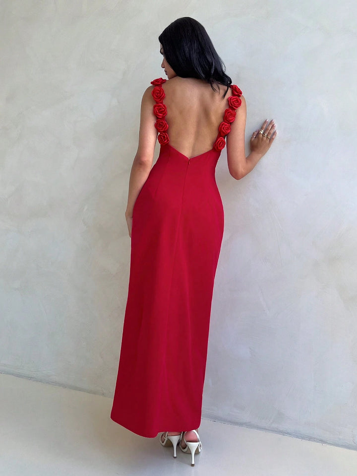SHEIN Maxi ruha, piros