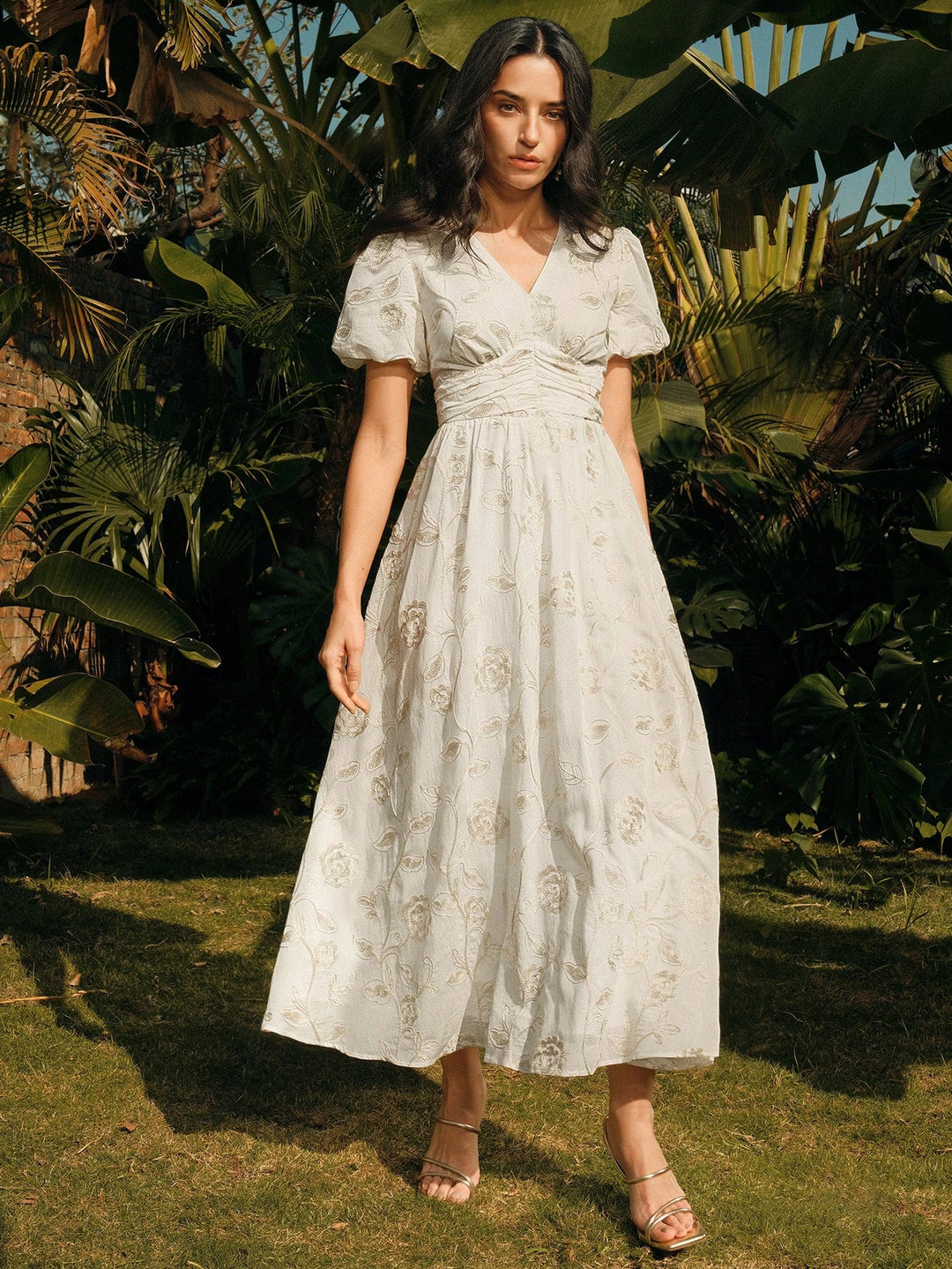 Rochie maxi SHEIN, alb