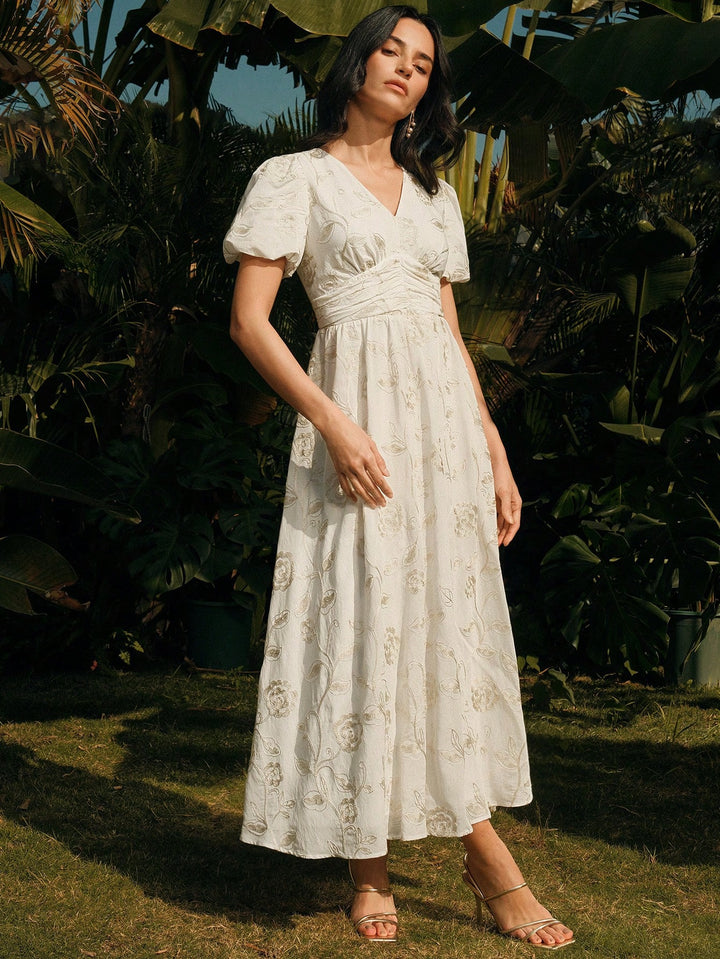 Rochie maxi SHEIN, alb