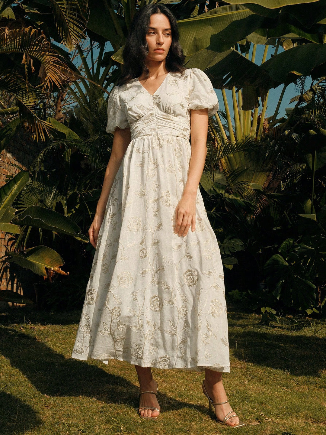 Rochie maxi SHEIN, alb