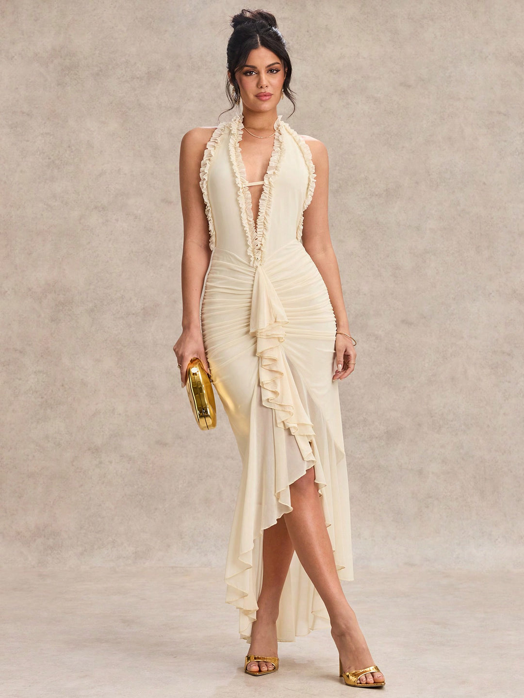 Rochie maxi SHEIN, portocaliu