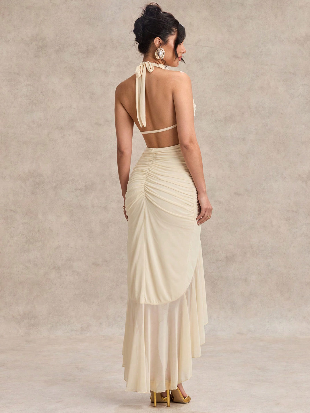 Rochie maxi SHEIN, portocaliu