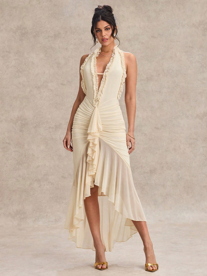 Rochie maxi SHEIN, portocaliu