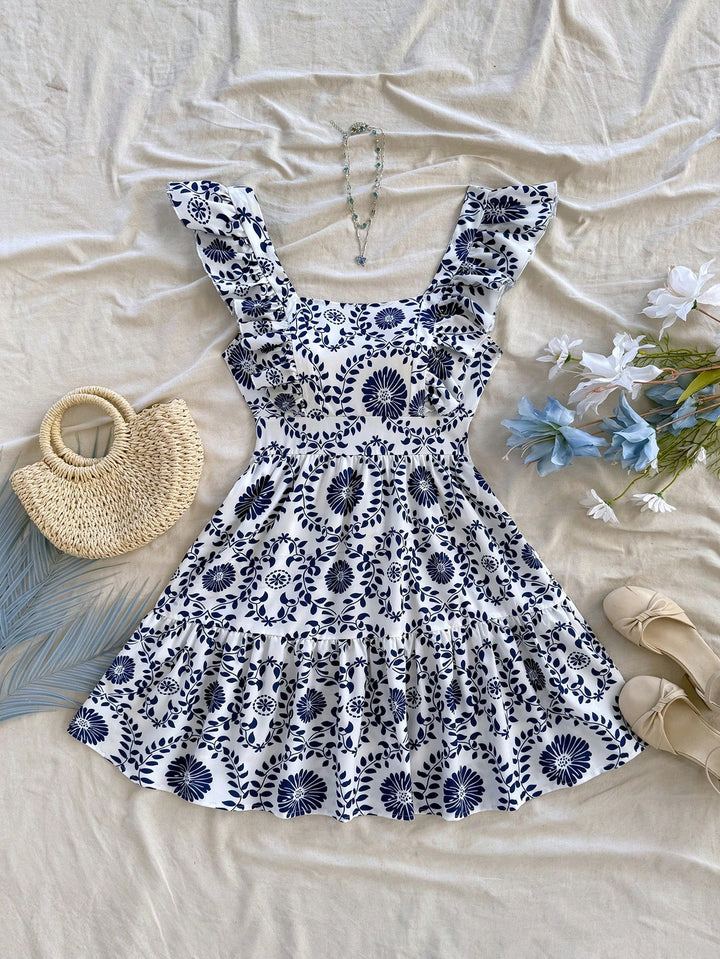 Rochie scurtă SHEIN, albastru