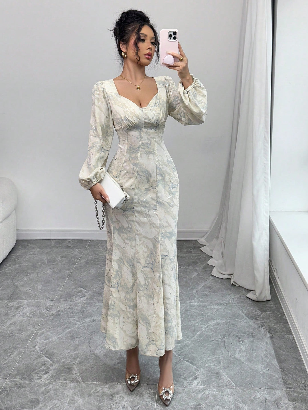Rochie maxi SHEIN, albastru
