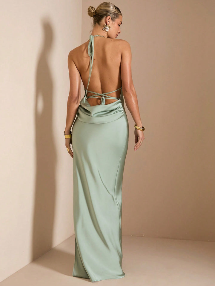 Rochie maxi SHEIN, verde