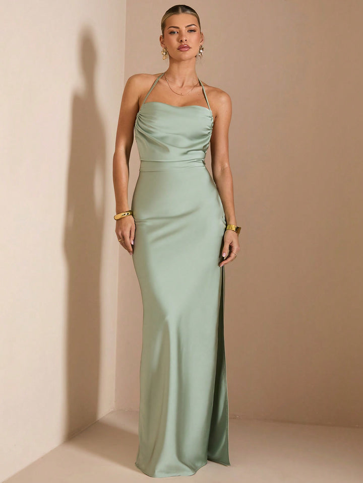 Rochie maxi SHEIN, verde